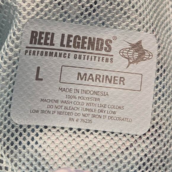 Reel Legends Teal with pelicans performance sleeveless dress size large - Picture 4 of 5